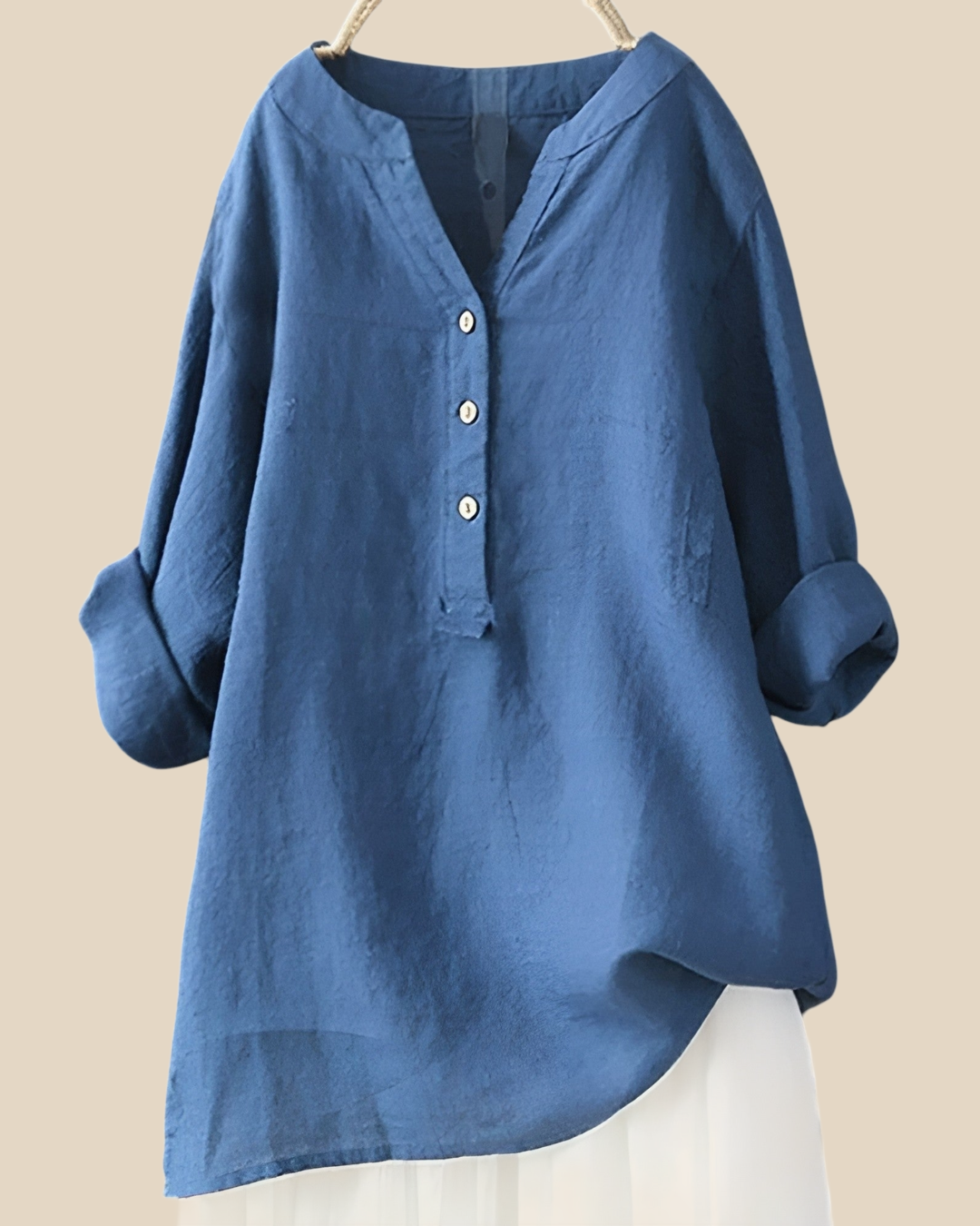 Blusa de Botón Transpirable Freja