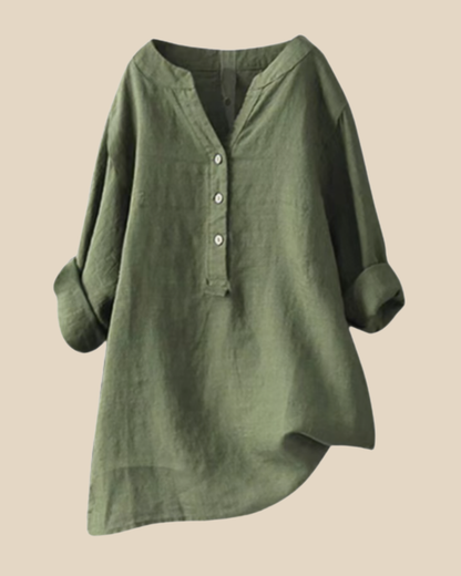 Blusa de Botón Transpirable Freja