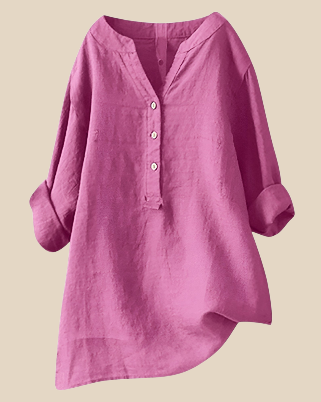Blusa de Botón Transpirable Freja