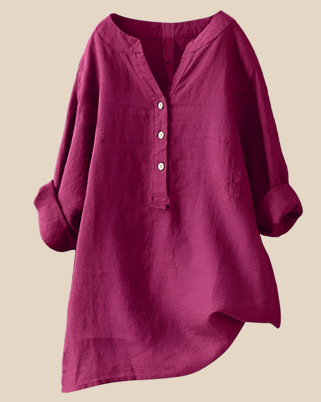 Blusa de Botón Transpirable Freja