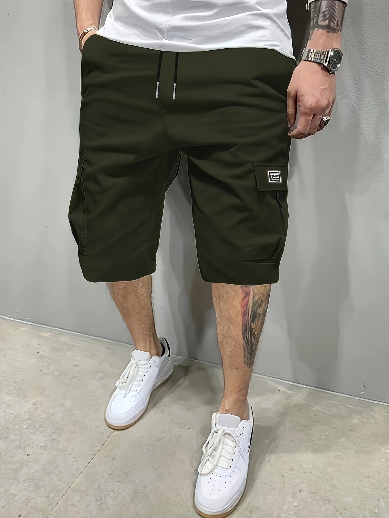 Terrwald — Pantalones Cortos Cargo para Hombre