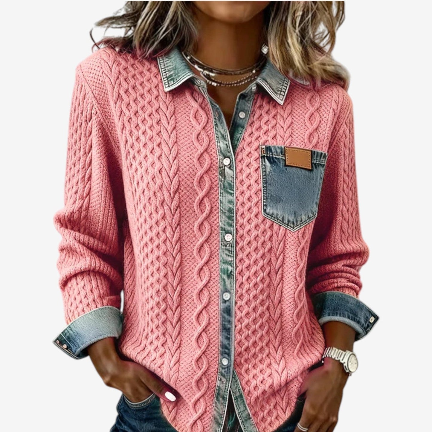 Cicchelli - Suave Chaqueta Tejida