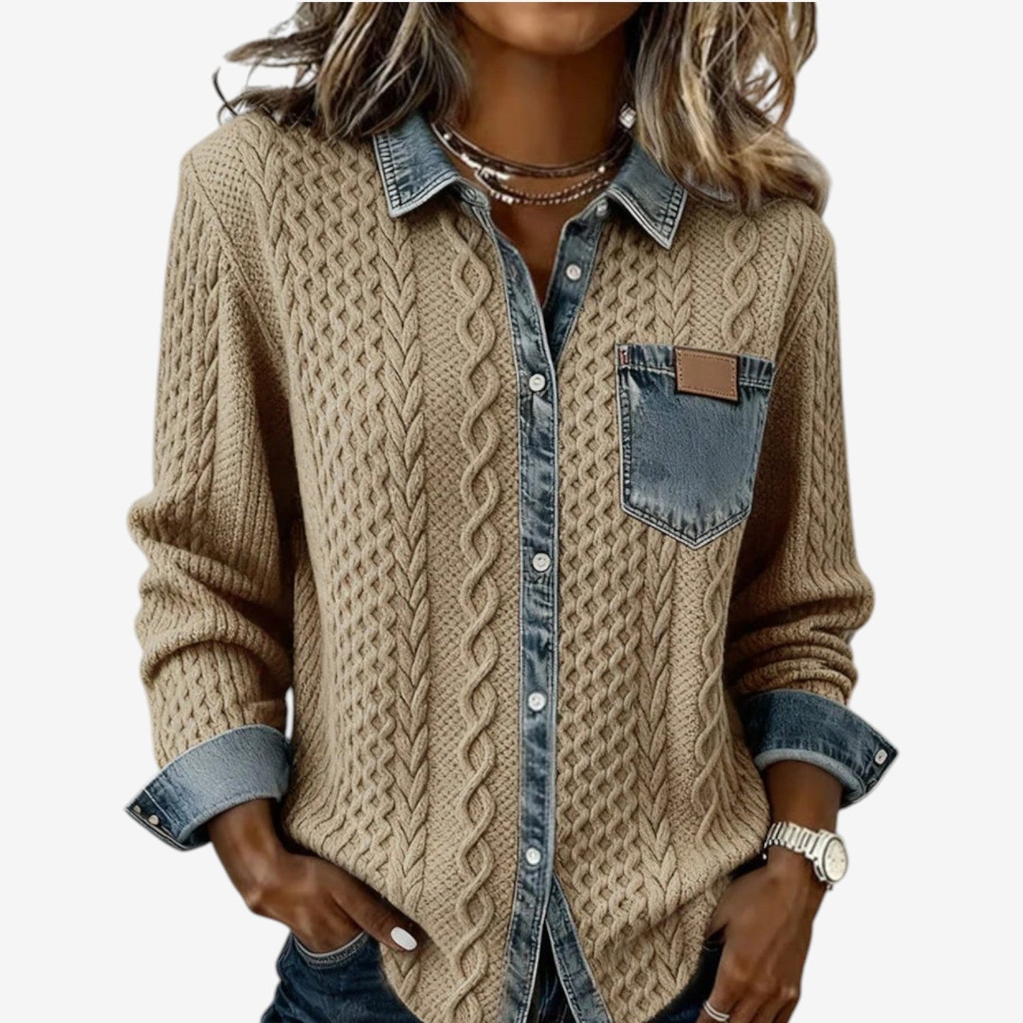 Cicchelli - Suave Chaqueta Tejida