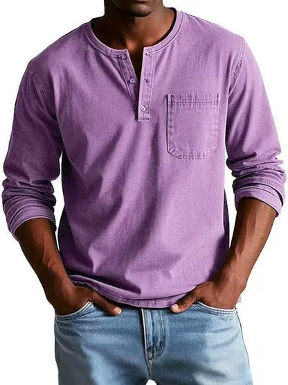 The Weston — Camiseta Henley Vintage