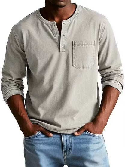 The Weston — Camiseta Henley Vintage