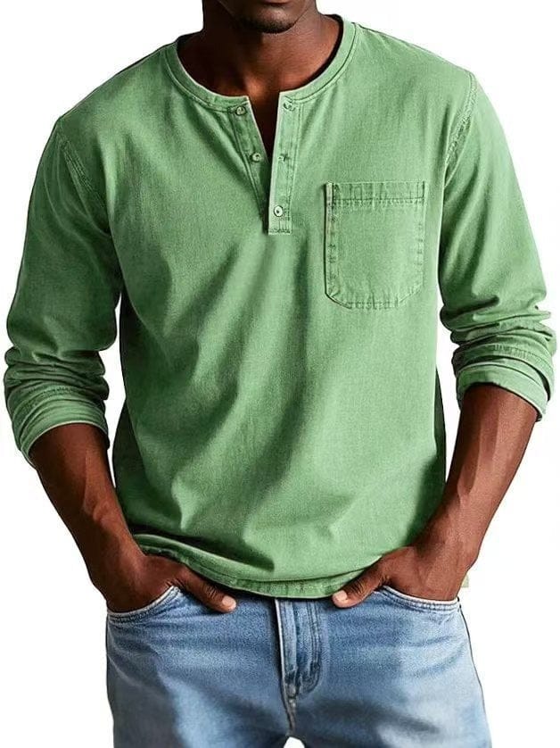 The Weston — Camiseta Henley Vintage