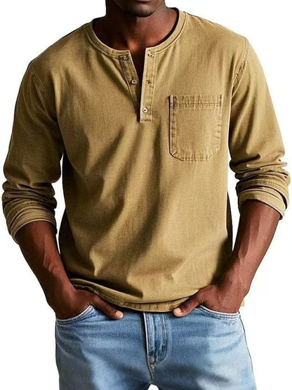 The Weston — Camiseta Henley Vintage
