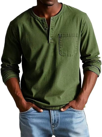 The Weston — Camiseta Henley Vintage