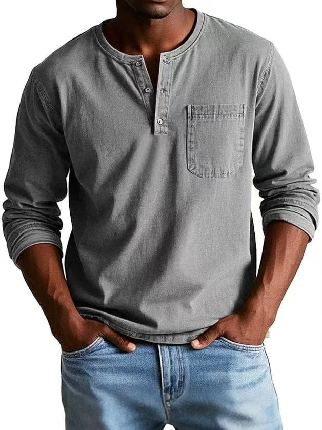 The Weston — Camiseta Henley Vintage