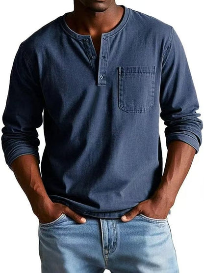 The Weston — Camiseta Henley Vintage