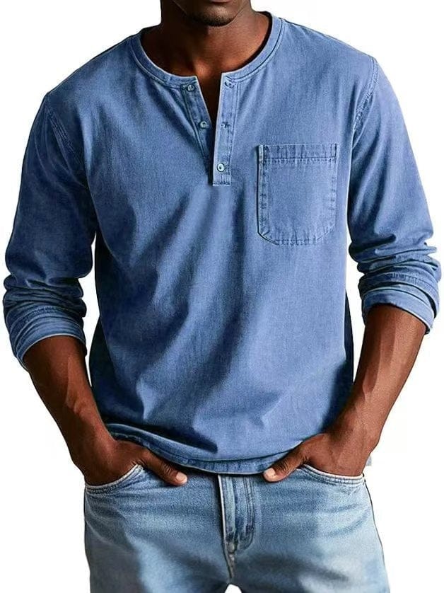 The Weston — Camiseta Henley Vintage