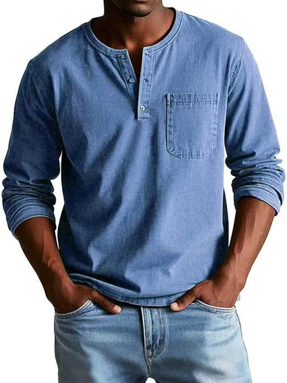 The Weston — Camiseta Henley Vintage