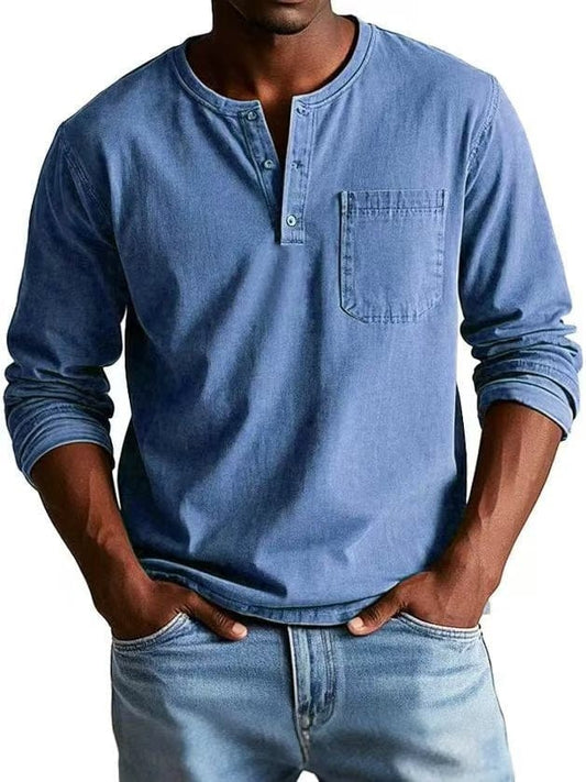 The Weston — Camiseta Henley Vintage
