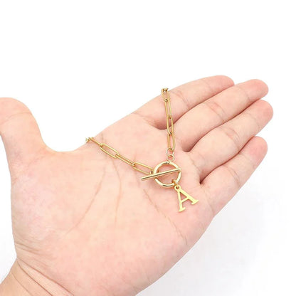 Collar Inicial — Cadena de Clip de Papel