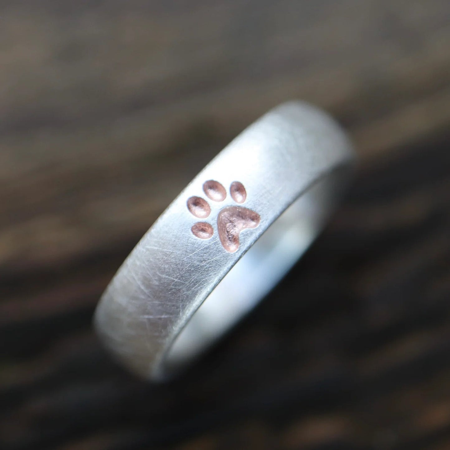 Malens — Anillo de Huella de Patita de Plata