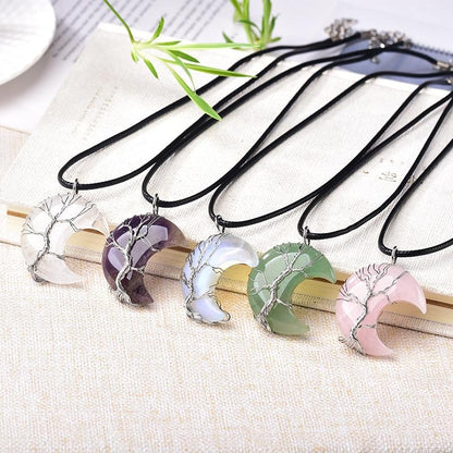 Collar de Cristal Creciente — Árbol de la Vida