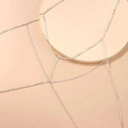 Cadena de Sujetador — Joyería Corporal Ajustable de Doble Capa