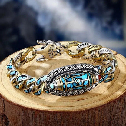 Pulsera de cuentas con mantra de seis palabras