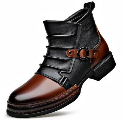 Botas de Cuero para Hombre - Elegante Bicolor