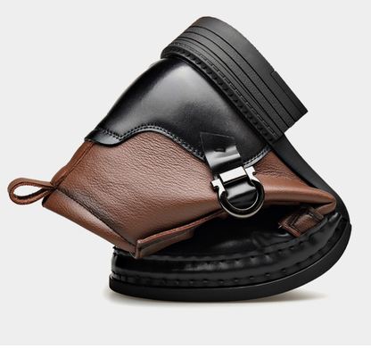 Botas de Cuero para Hombre - Elegante Bicolor
