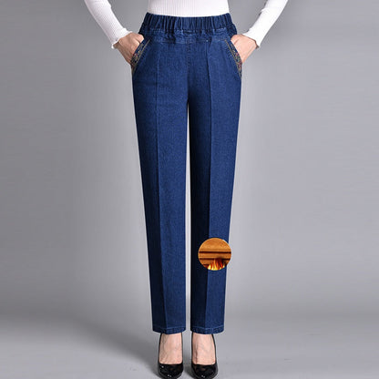 Jeans de Mujer — Con Bolsillos Laterales Elásticos