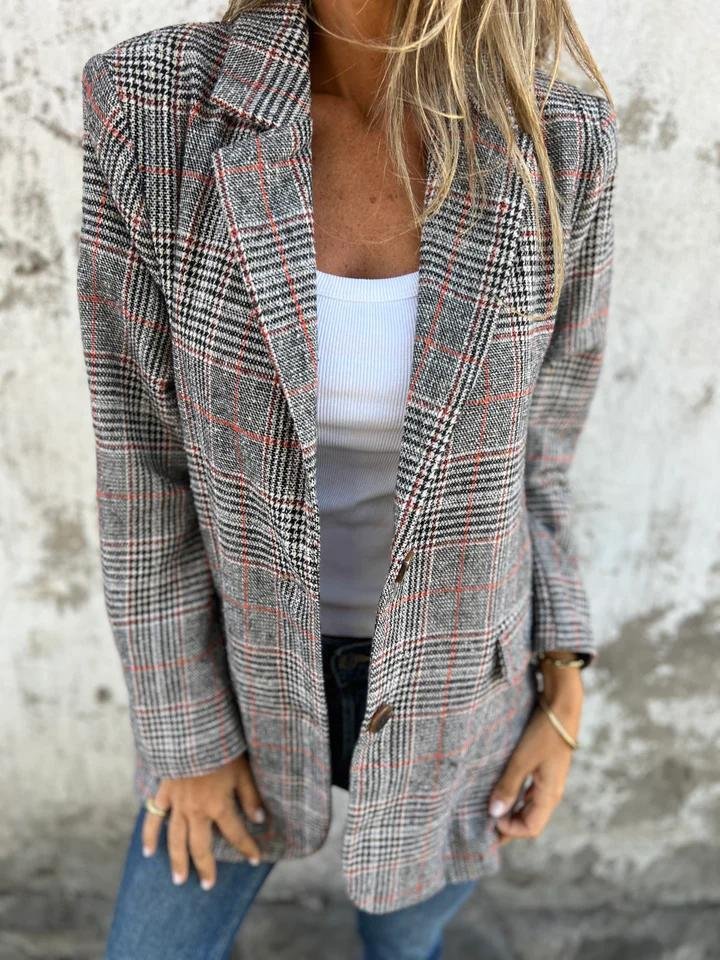 Clarendon  —  Blazer de solapa a medida con cuadros