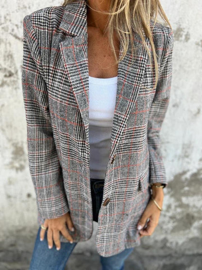 Clarendon  —  Blazer de solapa a medida con cuadros