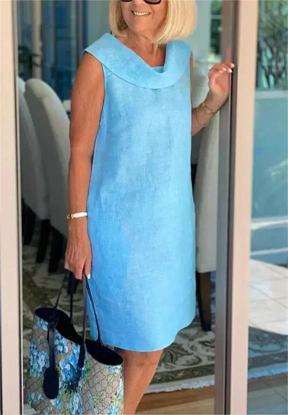 Mira — El Vestido Midi de Algodón y Lino