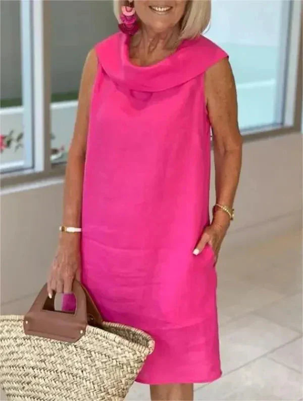 Mira — El Vestido Midi de Algodón y Lino