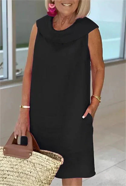 Mira — El Vestido Midi de Algodón y Lino