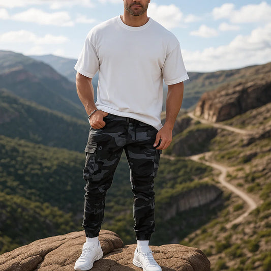 Pantalones de Camuflaje de Alta Calidad para Hombre - Duraderos Pantalones de Trabajo Camo Casual