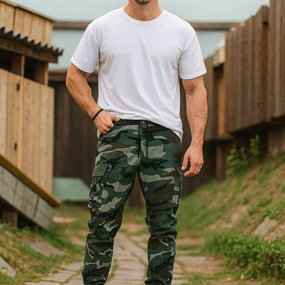 Pantalones de Camuflaje de Alta Calidad para Hombre - Duraderos Pantalones de Trabajo Camo Casual