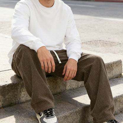 Pantalones de Hombre de Corte Suelto - Cómodos Pantalones Casual