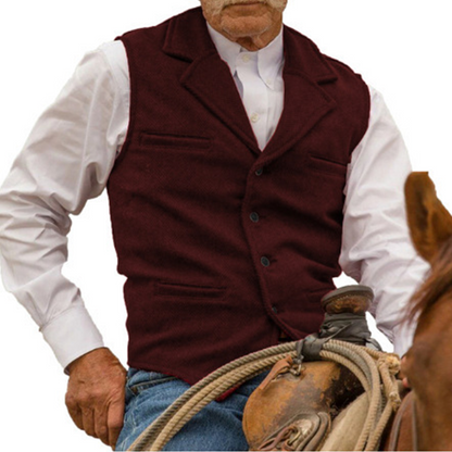 Chaleco de Negocios Casual Slim Fit para Hombres - Elegante Ajuste