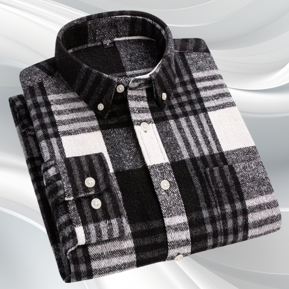 Camisa Rothwell de Franela de Algodón