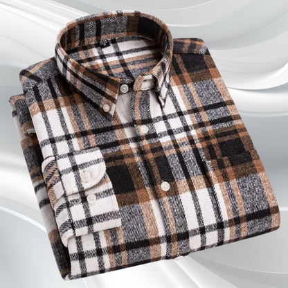 Camisa Rothwell de Franela de Algodón