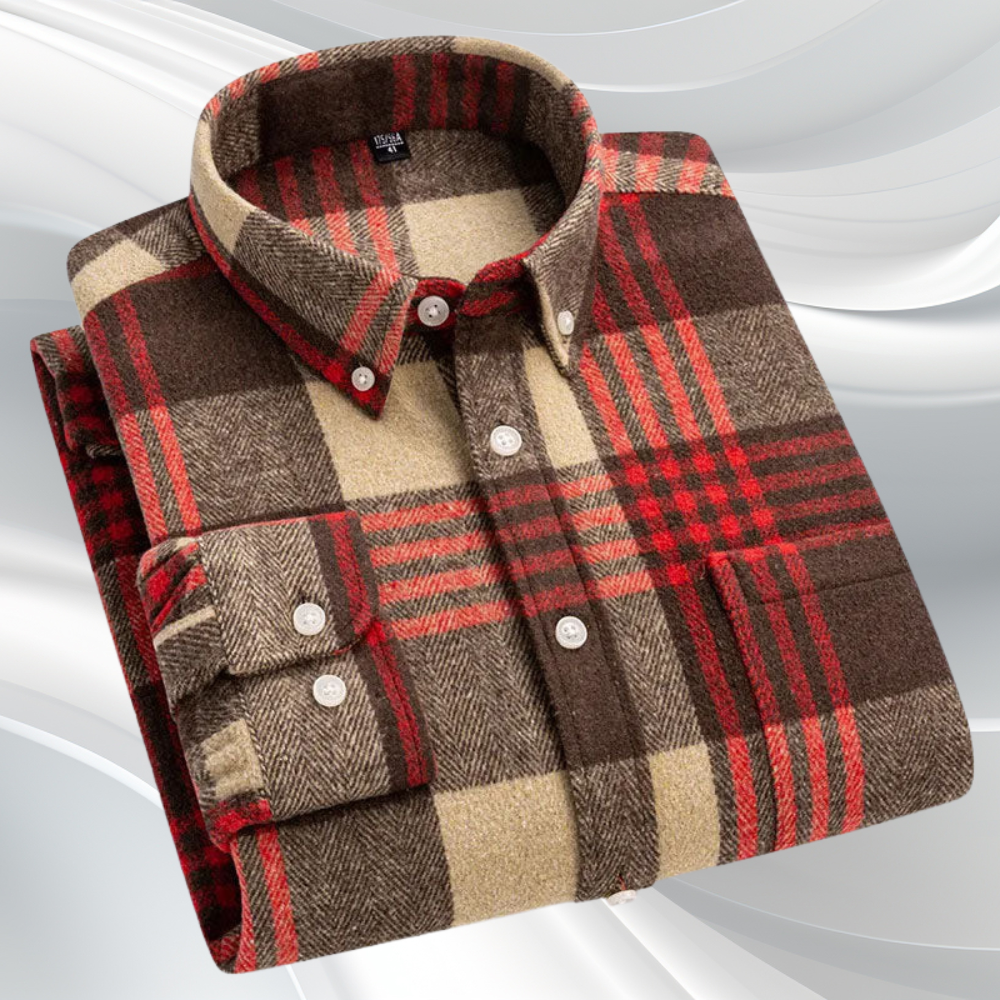 Camisa Rothwell de Franela de Algodón