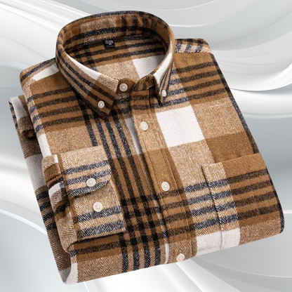 Camisa Rothwell de Franela de Algodón