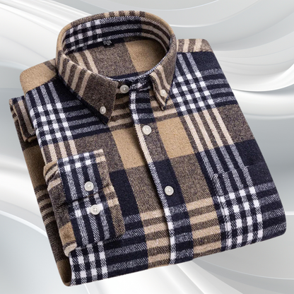 Camisa Rothwell de Franela de Algodón