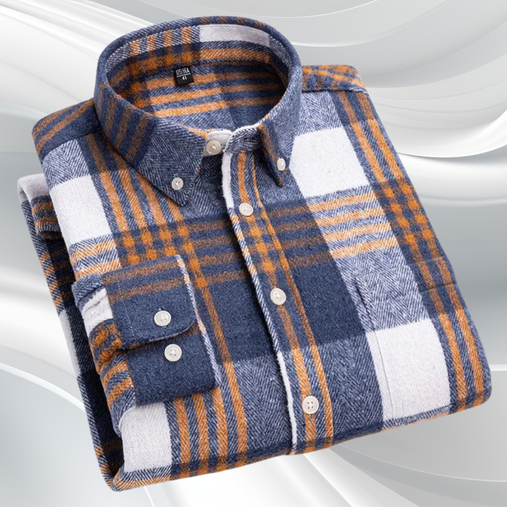 Camisa Rothwell de Franela de Algodón