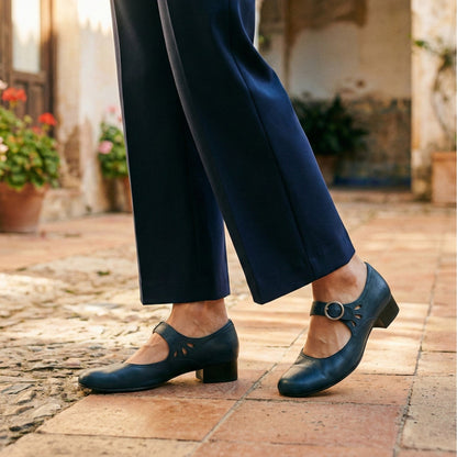 Iveta - Cómodos Zapatos Mary Jane con Tacón Bloque