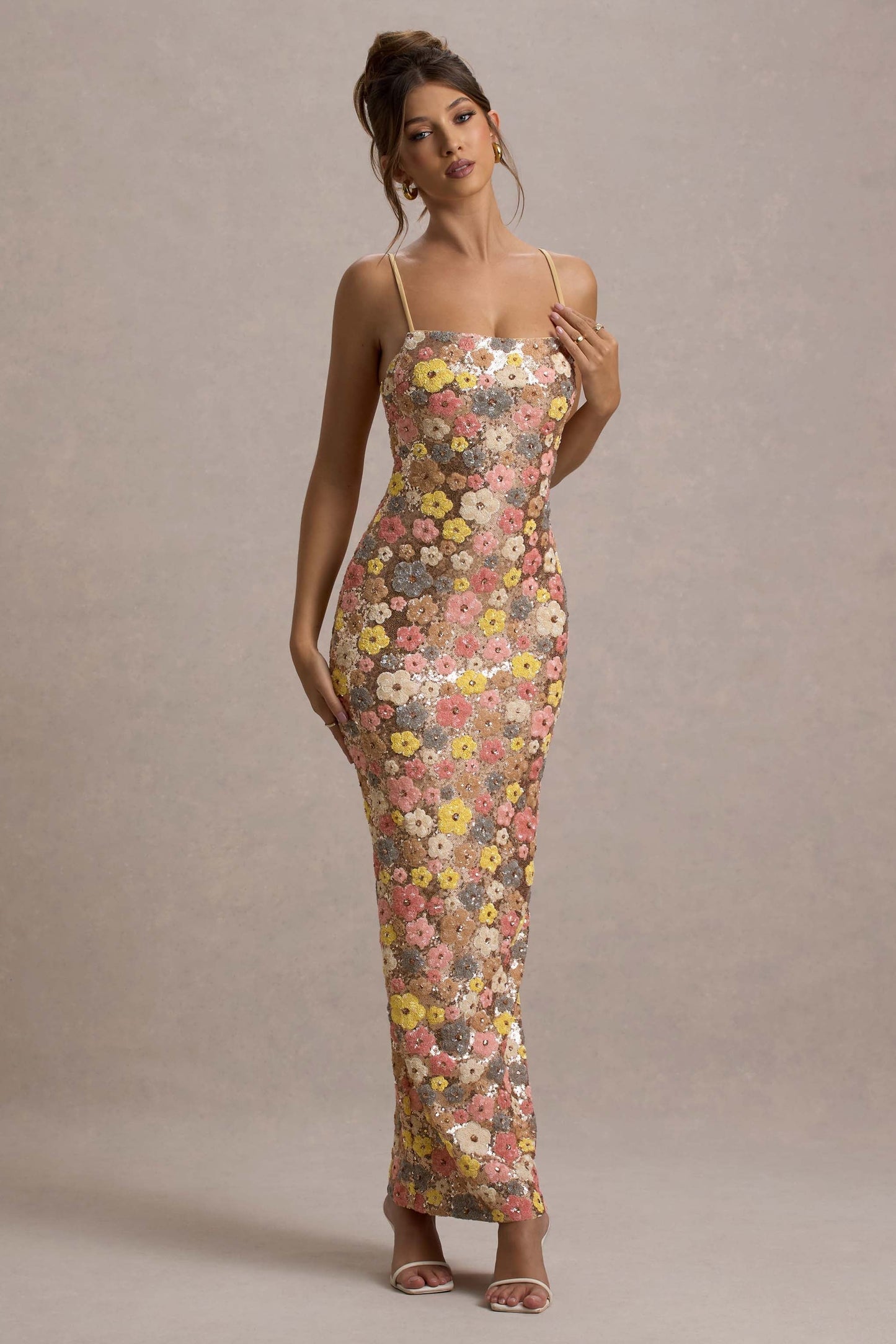 Florène - Vestido Midi Floral Romántico