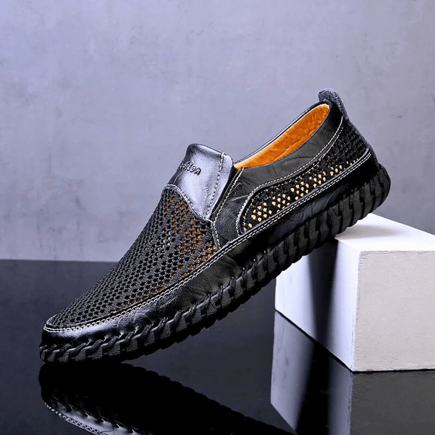 Bresano — Zapatos de Cuero para Hombre sin Cordones