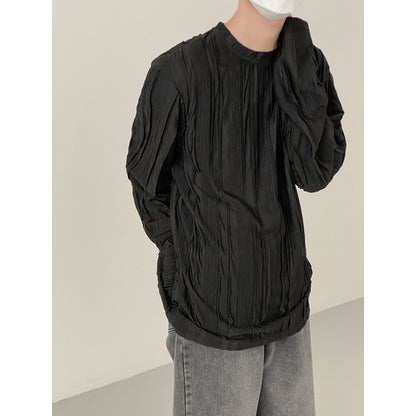 Camiseta de Manga Larga Transparente - Ajuste Asiático