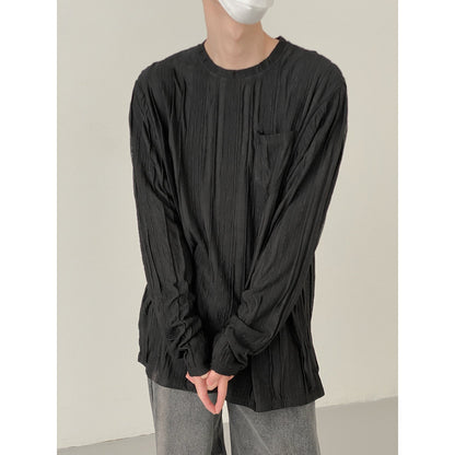 Camiseta de Manga Larga Transparente - Ajuste Asiático